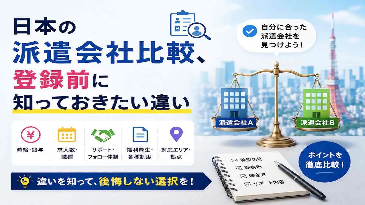 日本の派遣会社比較、登録前に知っておきたい違い.webp