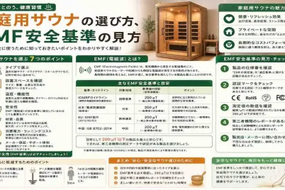 家庭用サウナの選び方、EMF安全基準の見方.webp